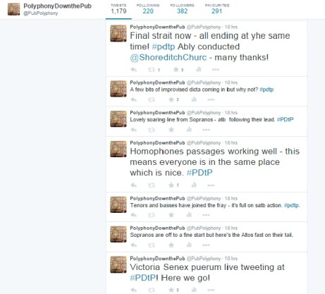 Live tweets - , yes it really was that thrilling!